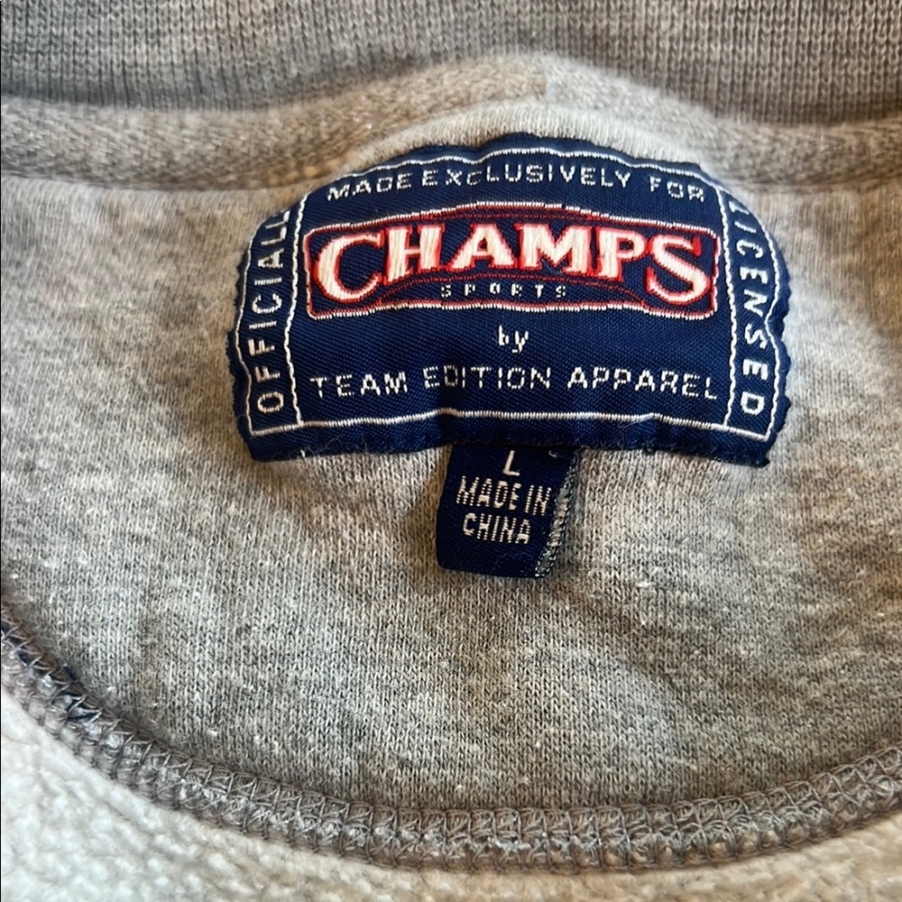 Carolina Champs Gray and Blue Crewneck Sweater with Collegiate Style - Picture 2 of 6